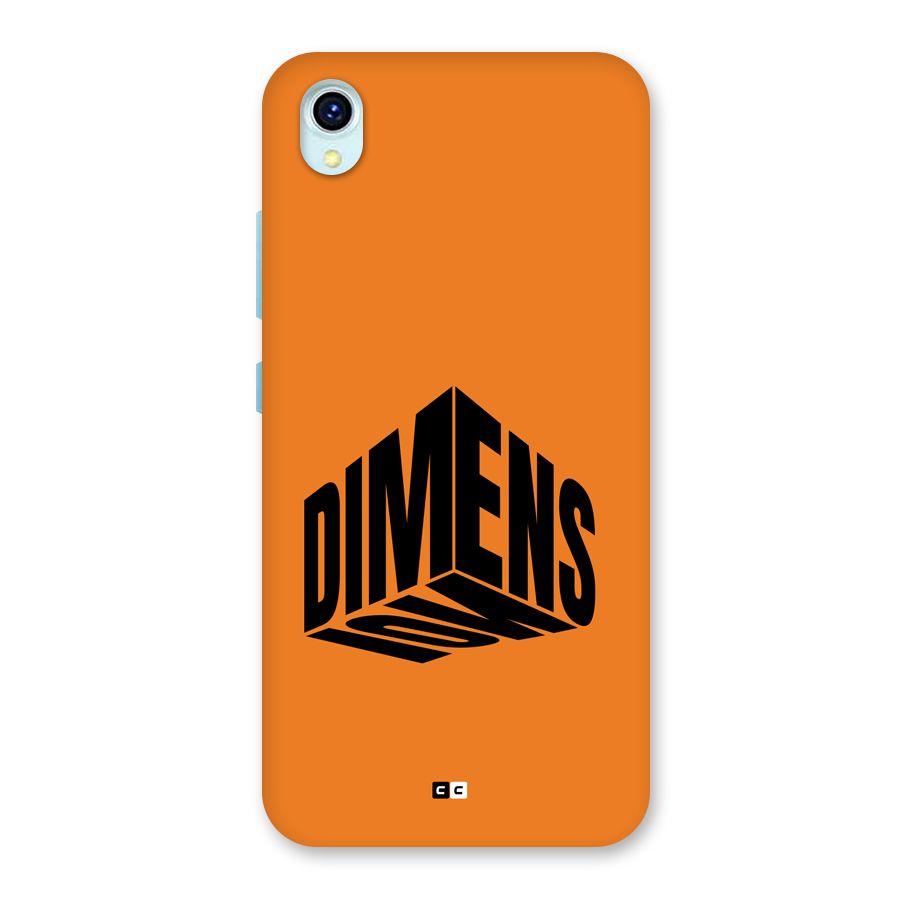 Dimension Typography Back Case for Vivo Y1s