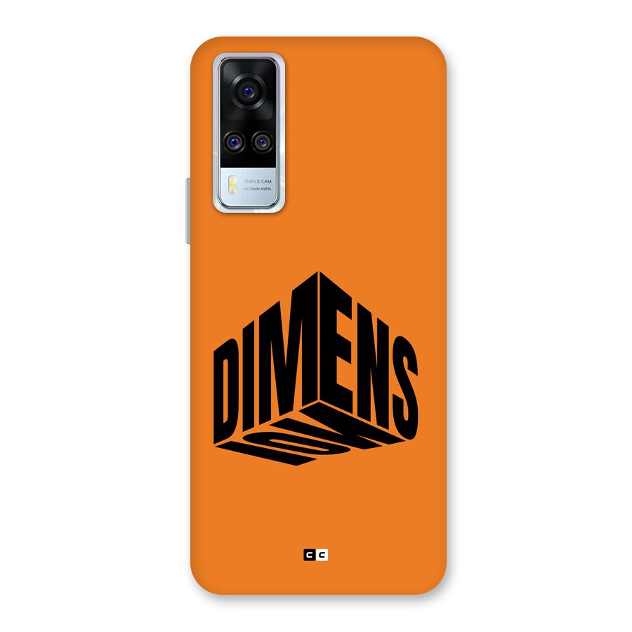 Dimension Typography Back Case for Vivo Y31