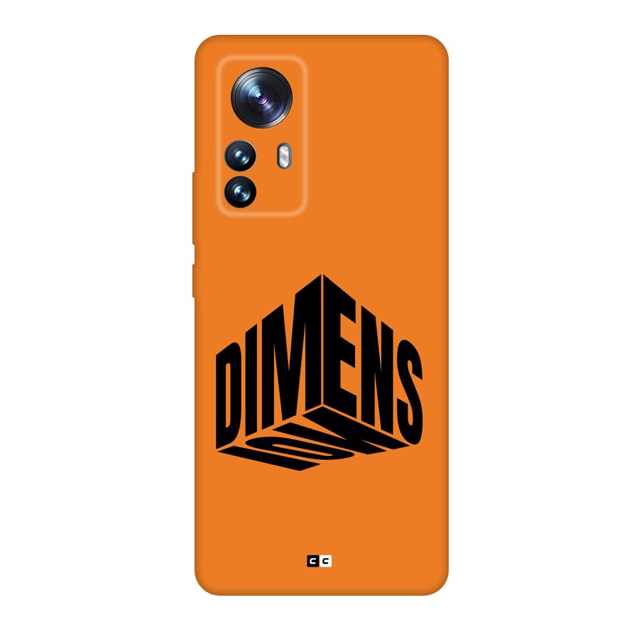 Dimension Typography Back Case for Xiaomi 12 Pro