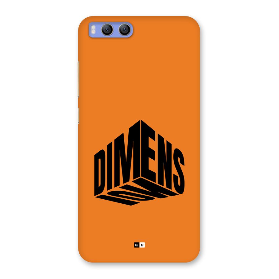 Dimension Typography Back Case for Xiaomi Mi 6