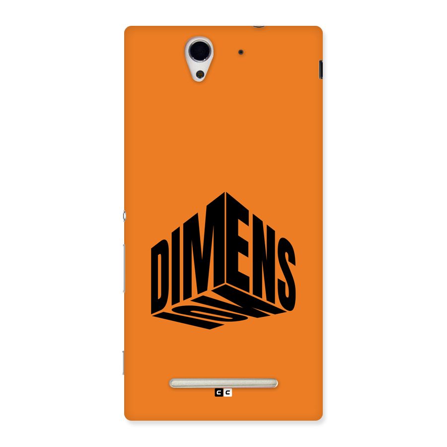Dimension Typography Back Case for Xperia C3