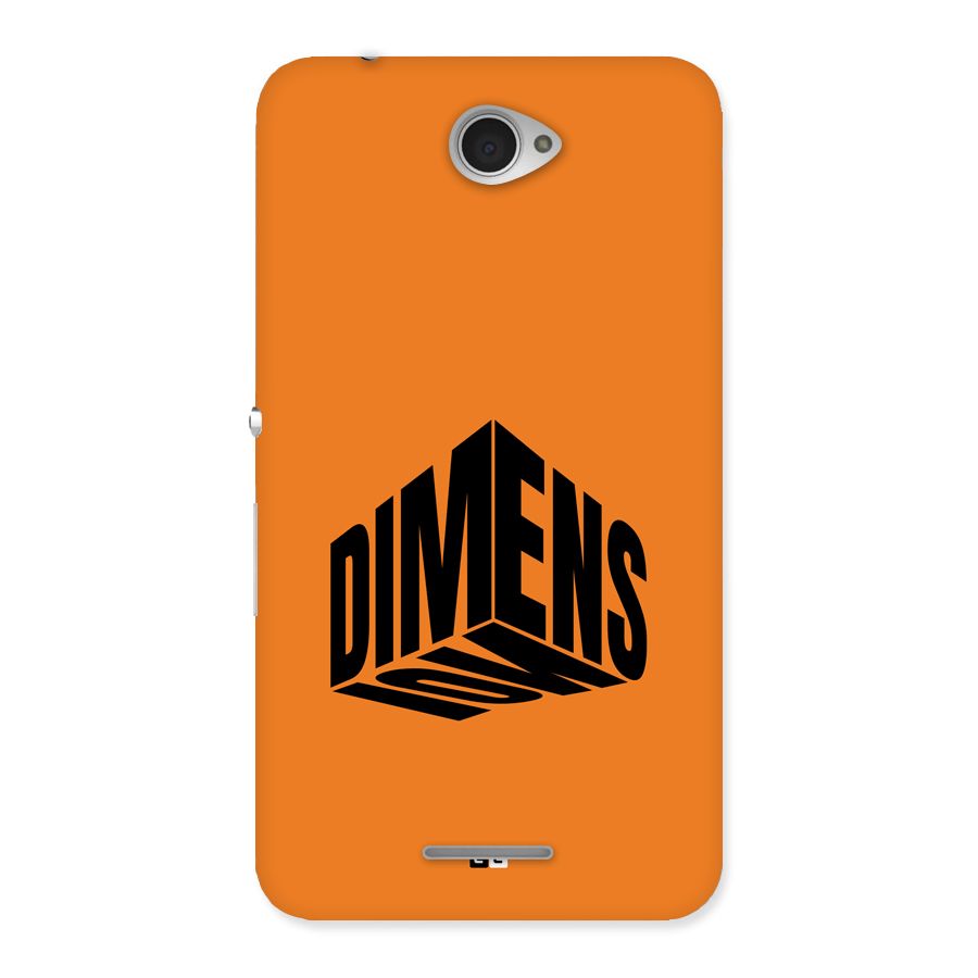 Dimension Typography Back Case for Xperia E4