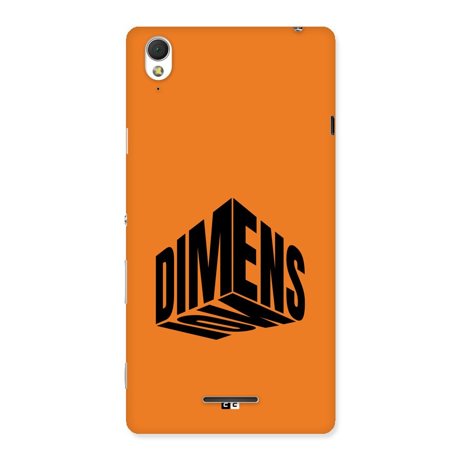 Dimension Typography Back Case for Xperia T3