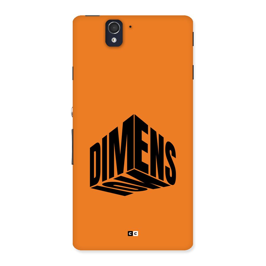 Dimension Typography Back Case for Xperia Z