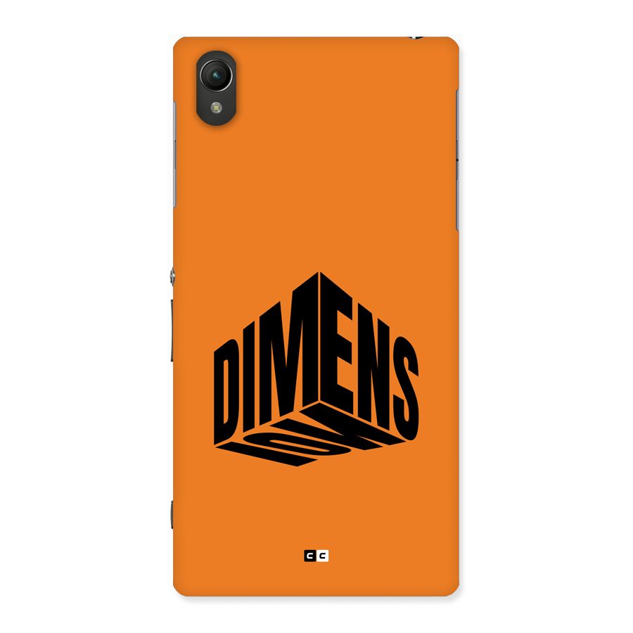 Dimension Typography Back Case for Xperia Z1