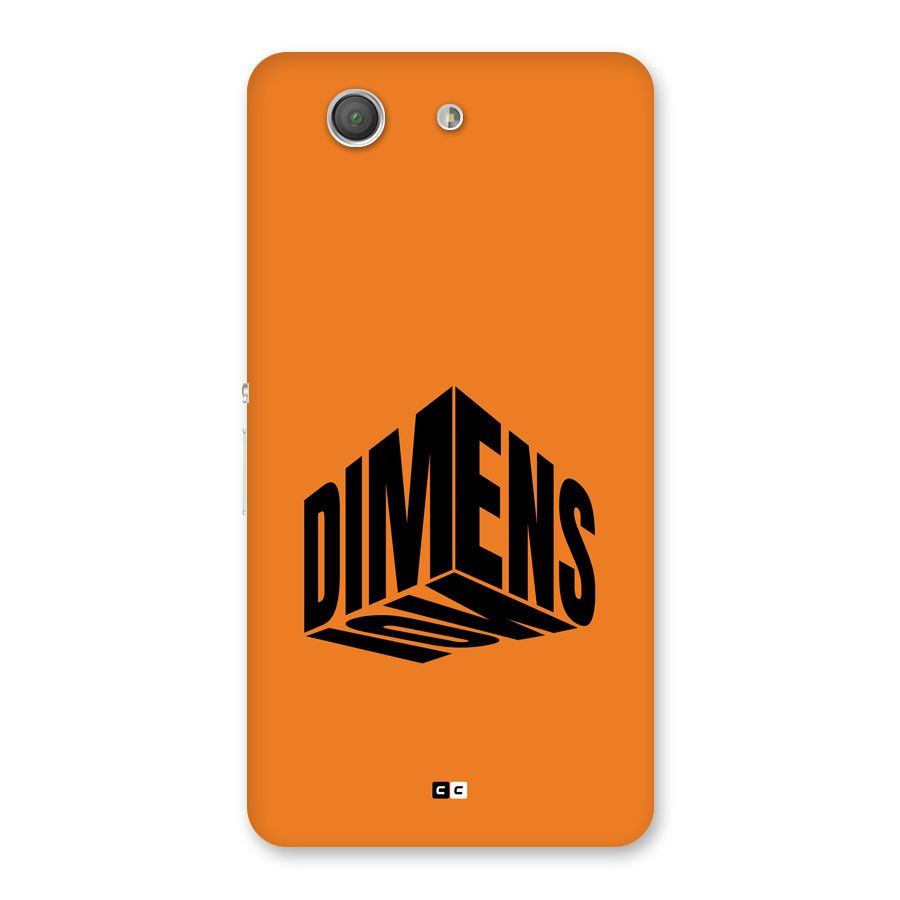 Dimension Typography Back Case for Xperia Z3 Compact