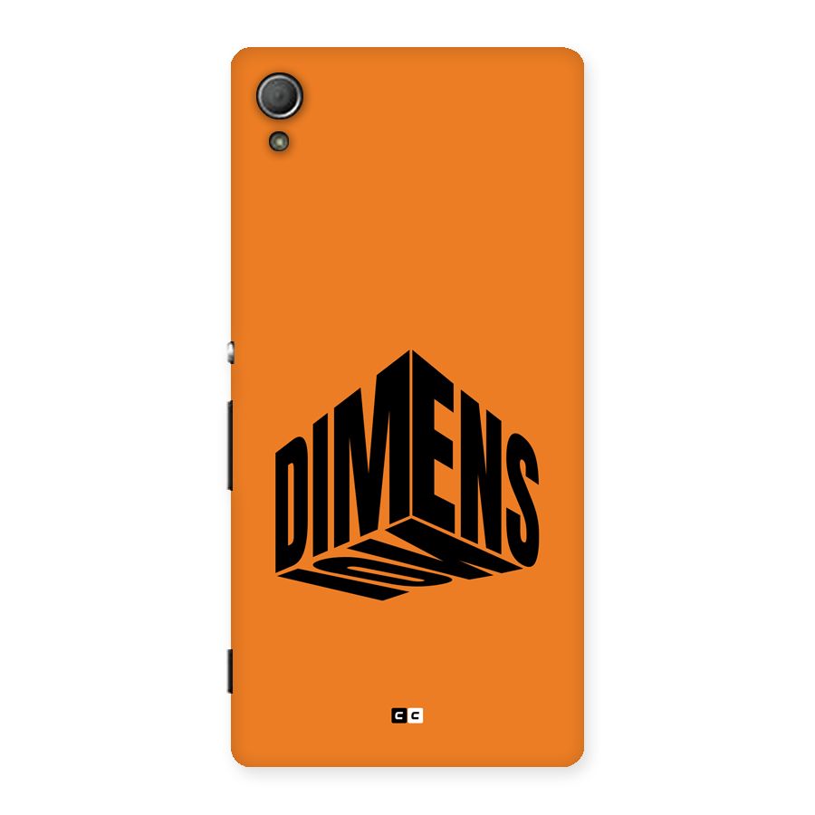 Dimension Typography Back Case for Xperia Z4