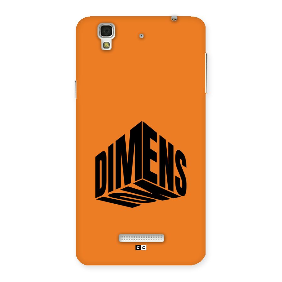 Dimension Typography Back Case for YU Yureka Plus