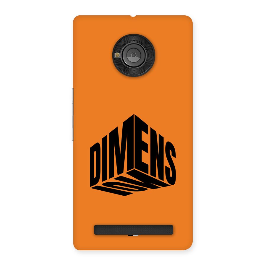 Dimension Typography Back Case for Yuphoria