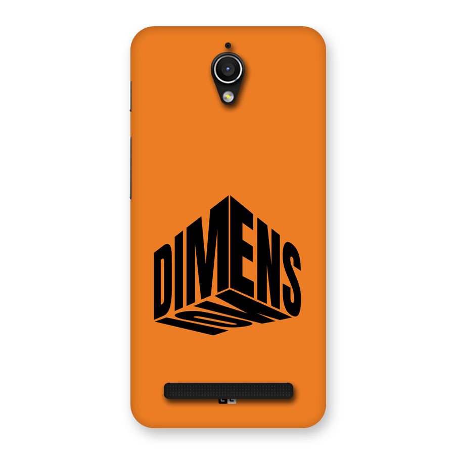 Dimension Typography Back Case for Zenfone Go