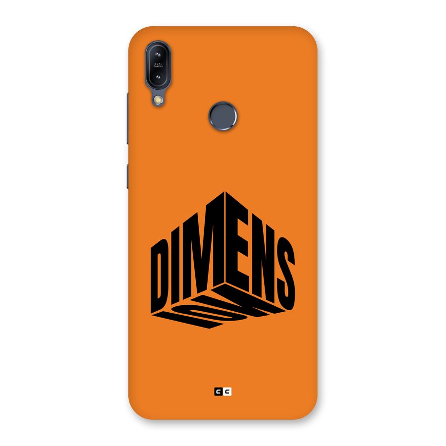 Dimension Typography Back Case for Zenfone Max M2