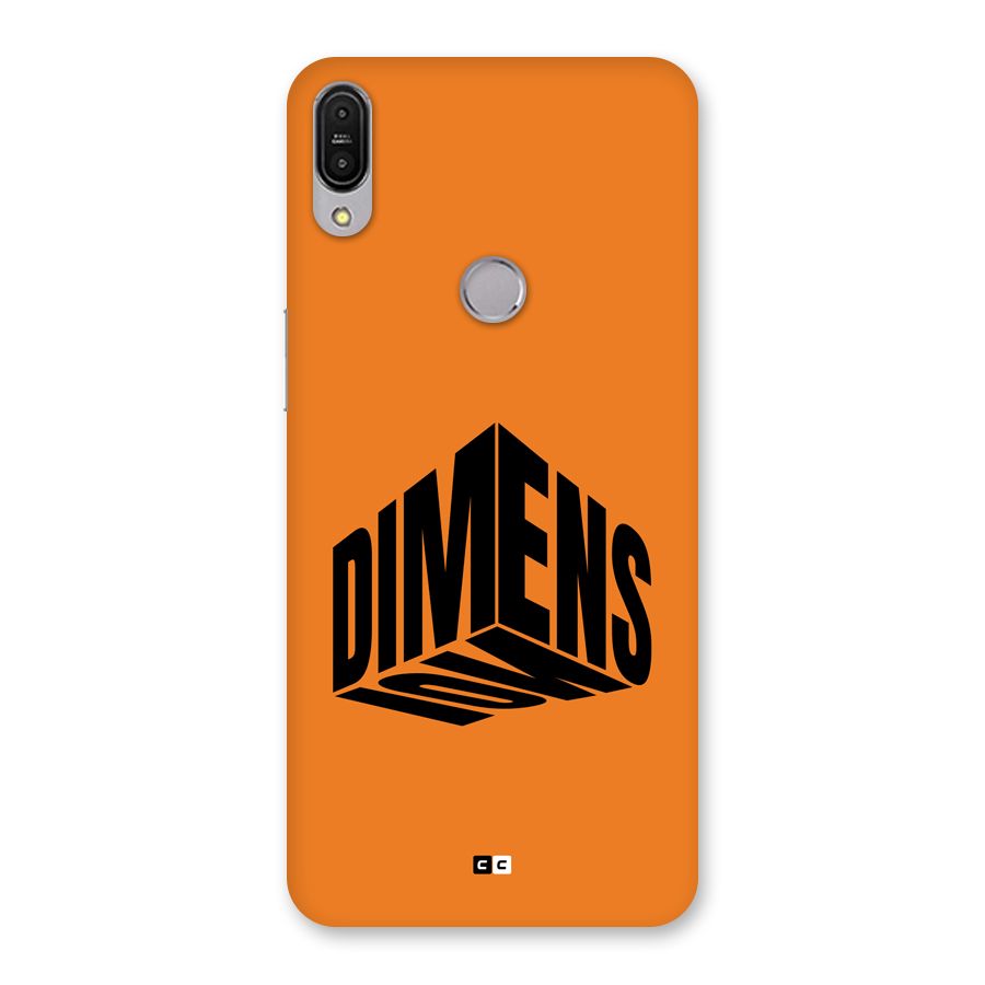 Dimension Typography Back Case for Zenfone Max Pro M1