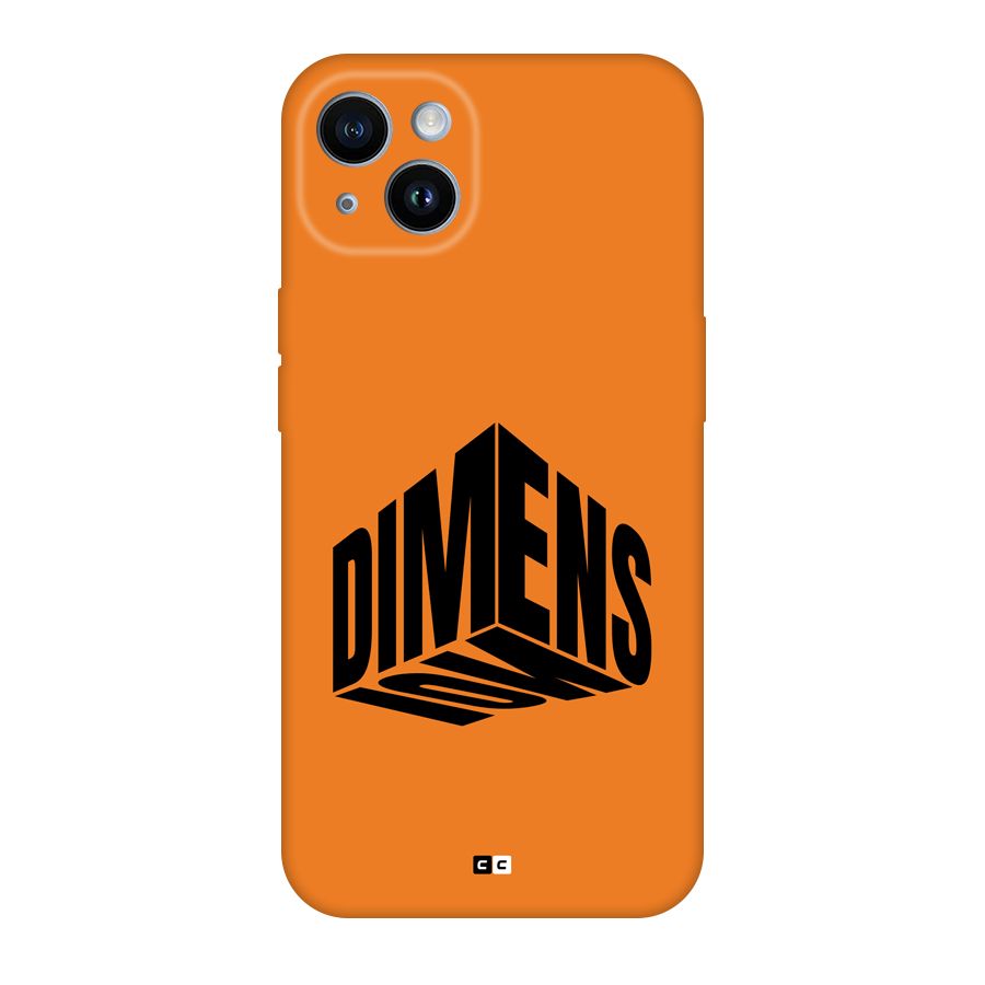 Dimension Typography Back Case for iPhone 14