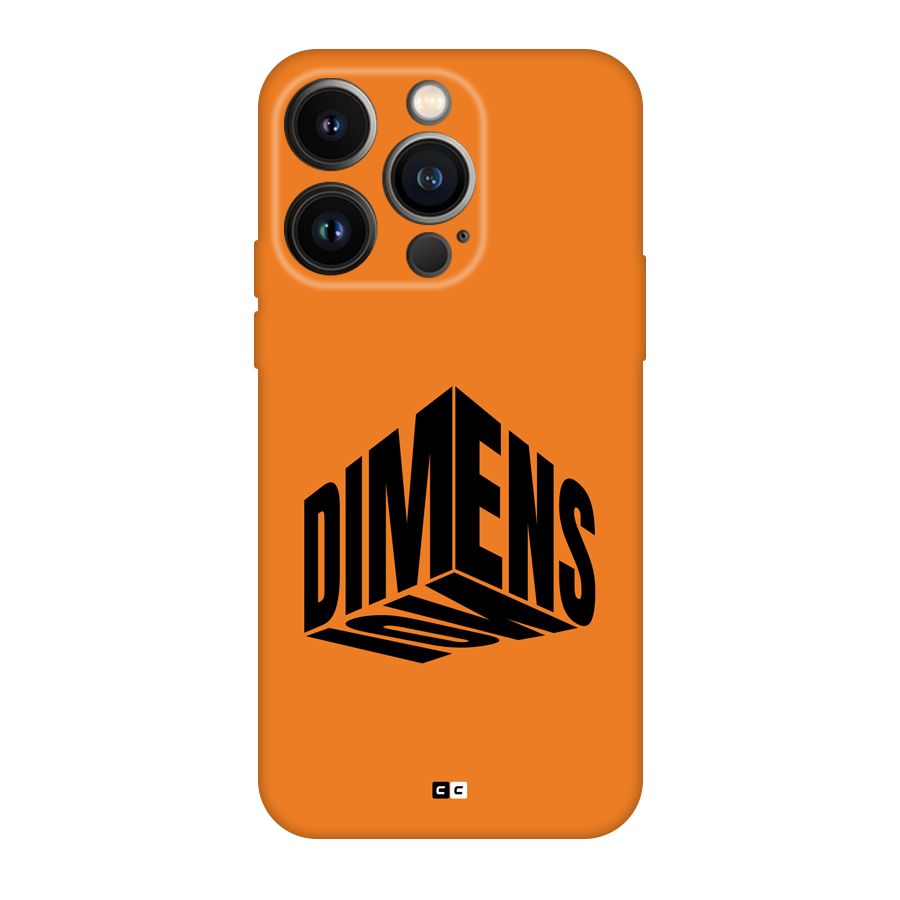 Dimension Typography Back Case for iPhone 14 Pro