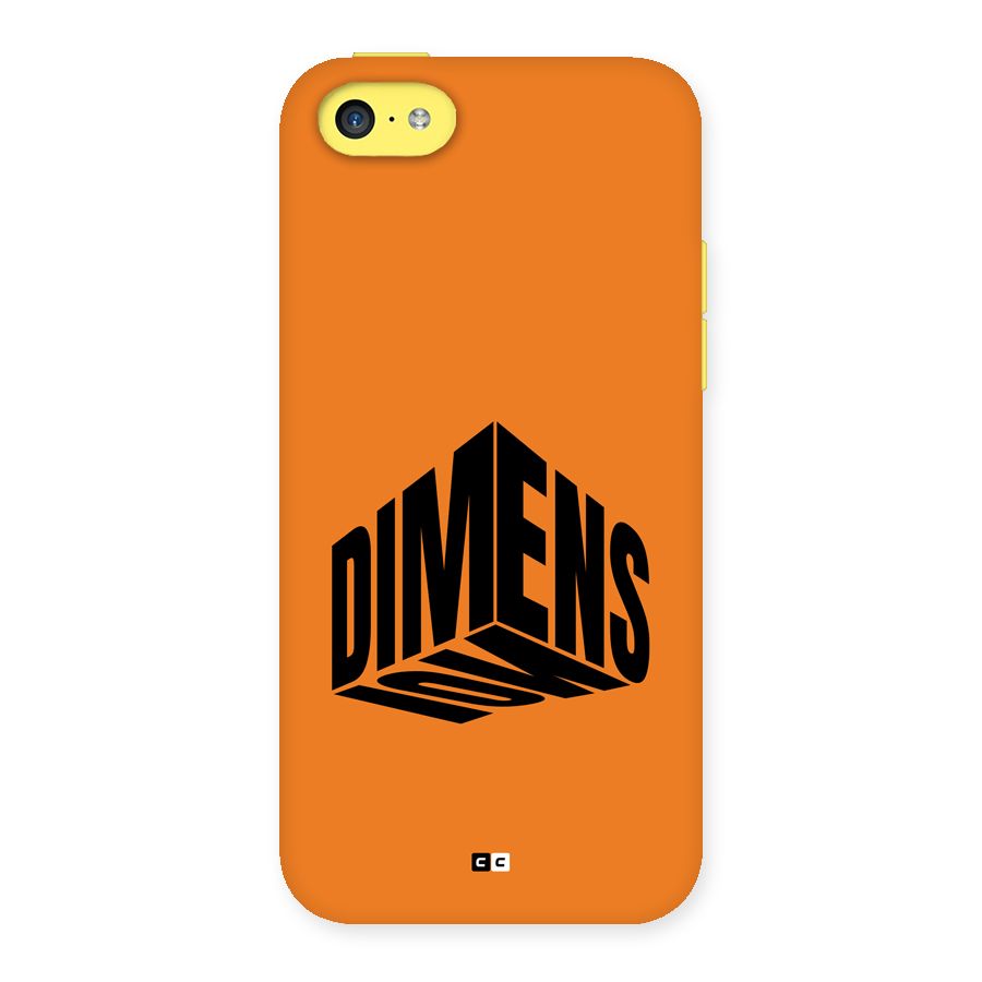 Dimension Typography Back Case for iPhone 5C