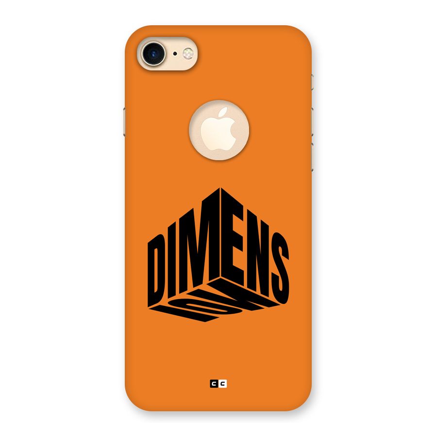 Dimension Typography Back Case for iPhone 7 Logo Cut
