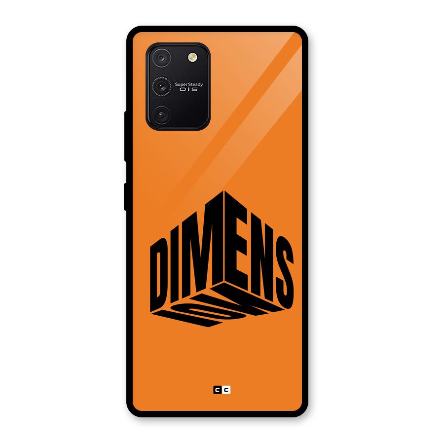 Dimension Typography Glass Back Case for Galaxy S10 Lite