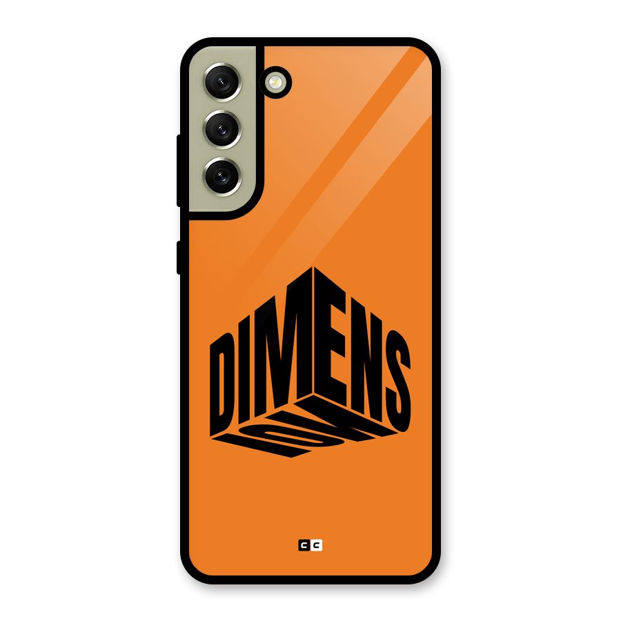 Dimension Typography Glass Back Case for Galaxy S21 FE 5G