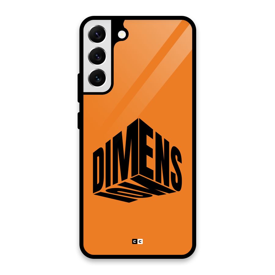 Dimension Typography Glass Back Case for Galaxy S22 Plus 5G