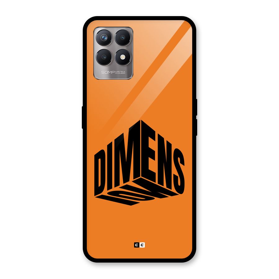 Dimension Typography Glass Back Case for Realme Narzo 50