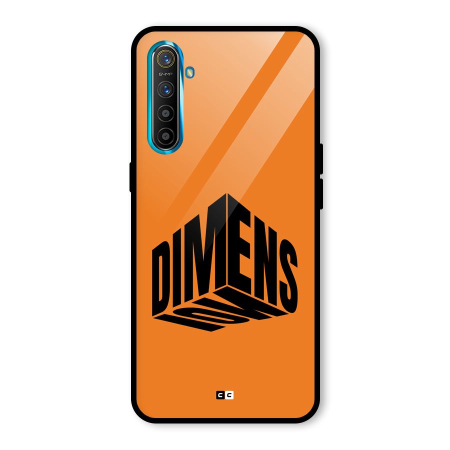 Dimension Typography Glass Back Case for Realme X2