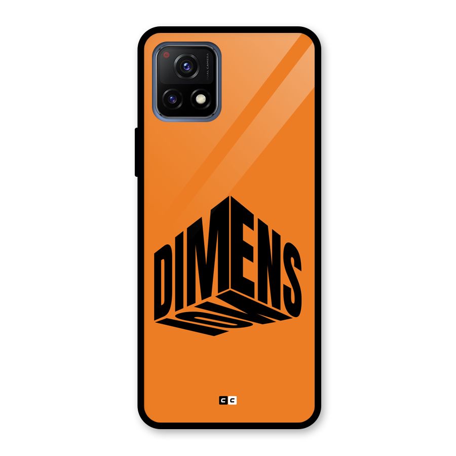 Dimension Typography Glass Back Case for Vivo Y72 5G