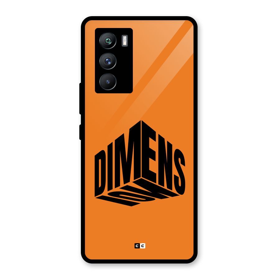 Dimension Typography Glass Back Case for Vivo iQOO 9 SE