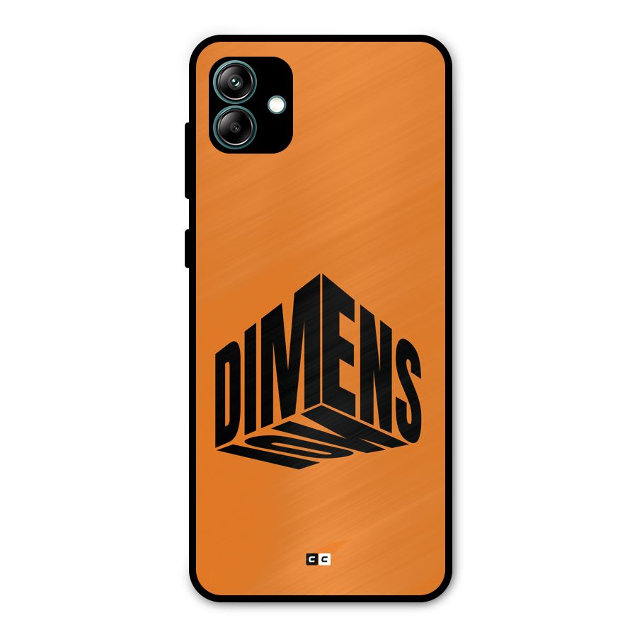 Dimension Typography Metal Back Case for Galaxy A04