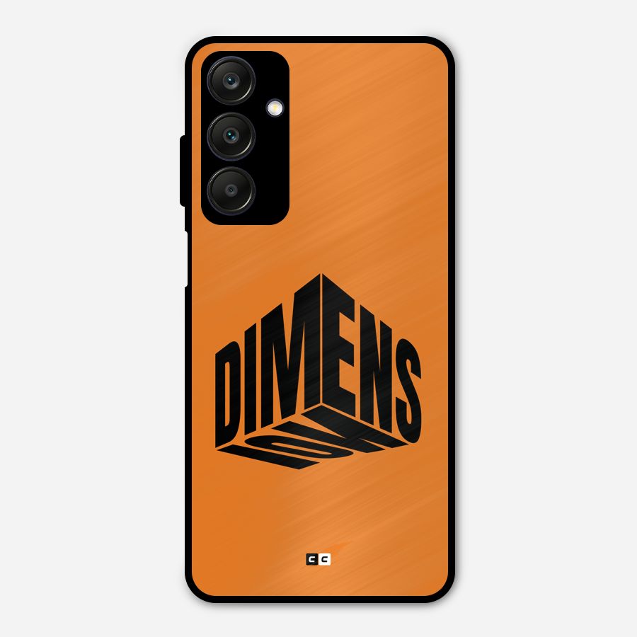 Dimension Typography Metal Back Case for Galaxy A25 5G