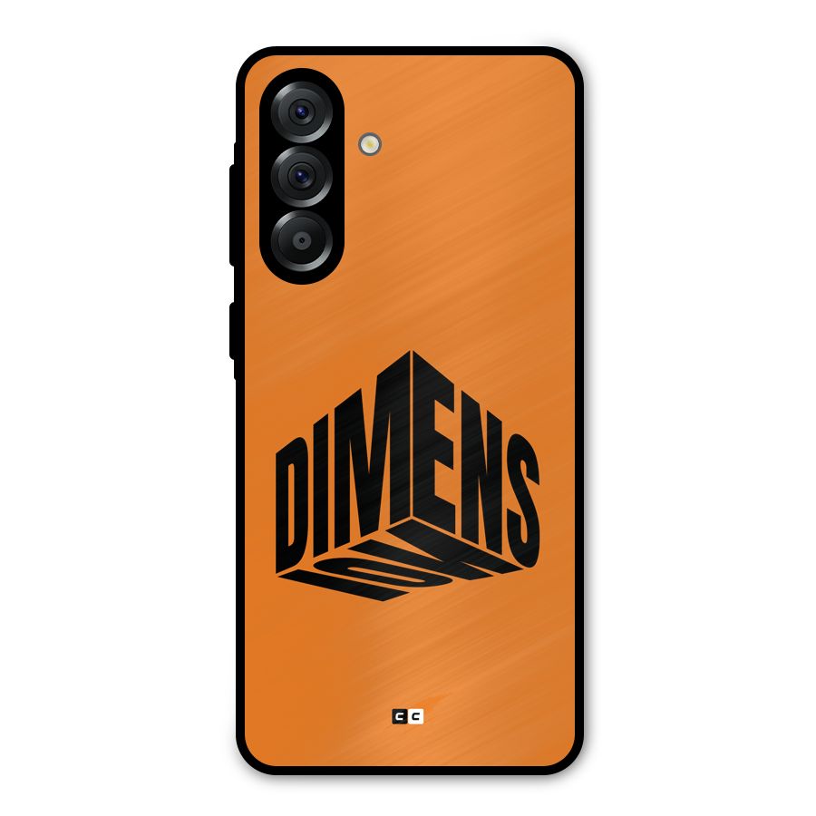 Dimension Typography Metal Back Case for Galaxy A36