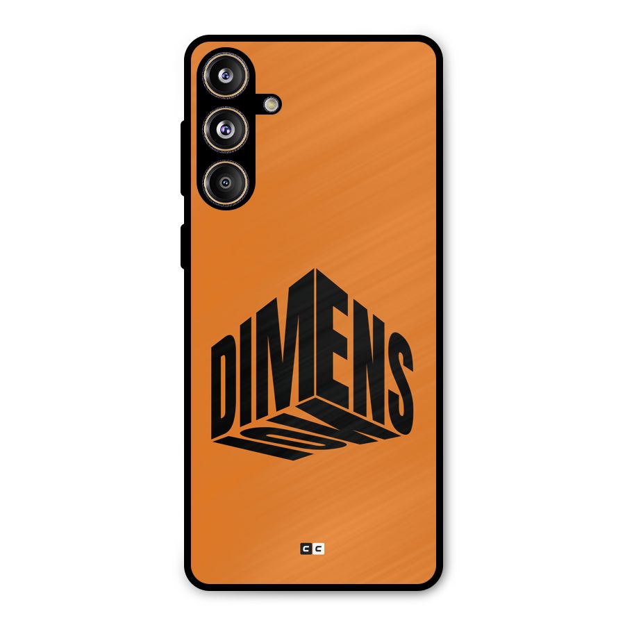 Dimension Typography Metal Back Case for Galaxy F55