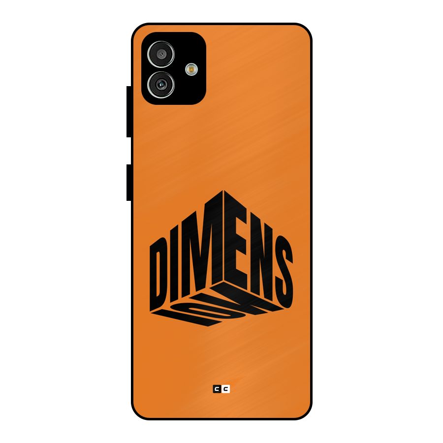 Dimension Typography Metal Back Case for Galaxy M13 5G