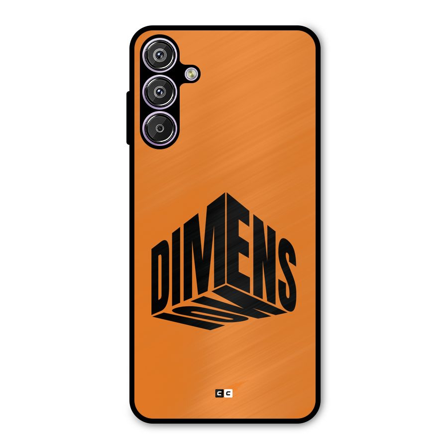 Dimension Typography Metal Back Case for Galaxy M15