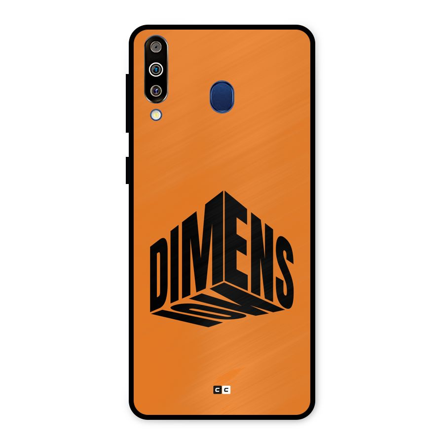 Dimension Typography Metal Back Case for Galaxy M30