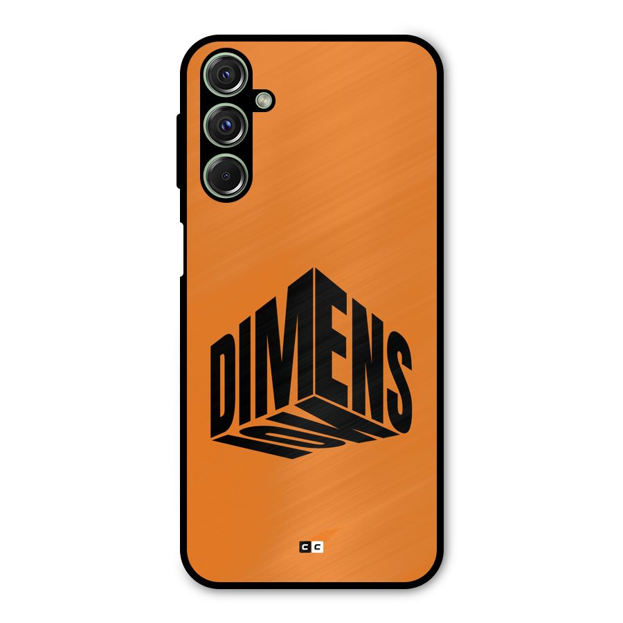 Dimension Typography Metal Back Case for Galaxy M34