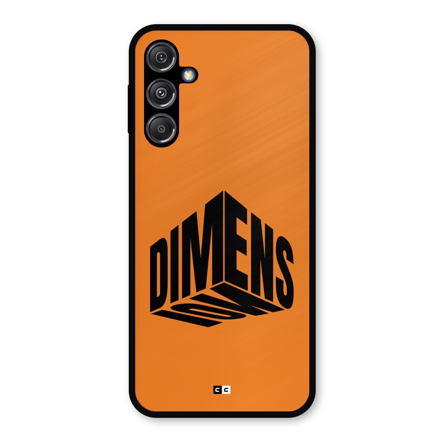 Dimension Typography Metal Back Case for Galaxy M34 5G
