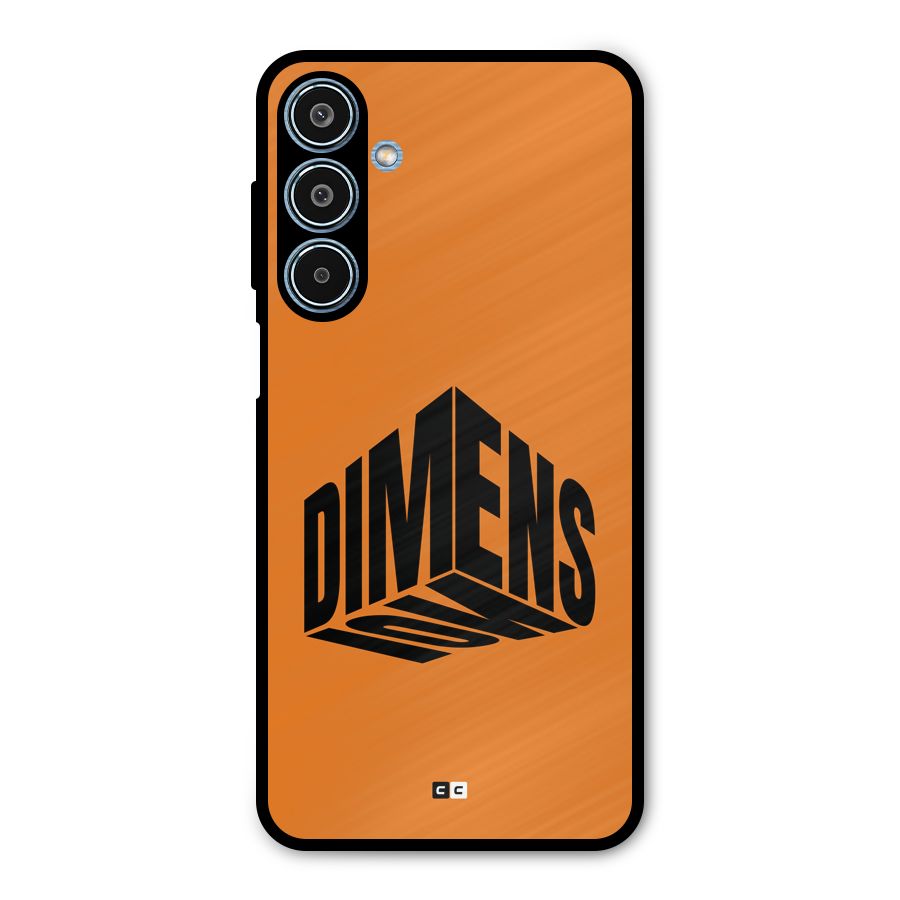 Dimension Typography Metal Back Case for Galaxy M35