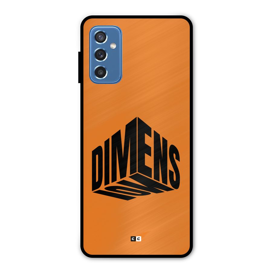 Dimension Typography Metal Back Case for Galaxy M52 5G