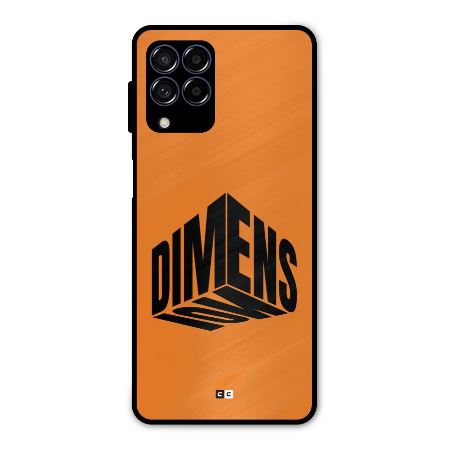 Dimension Typography Metal Back Case for Galaxy M53 5G