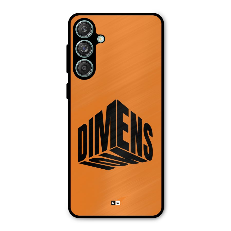 Dimension Typography Metal Back Case for Galaxy M55 5G