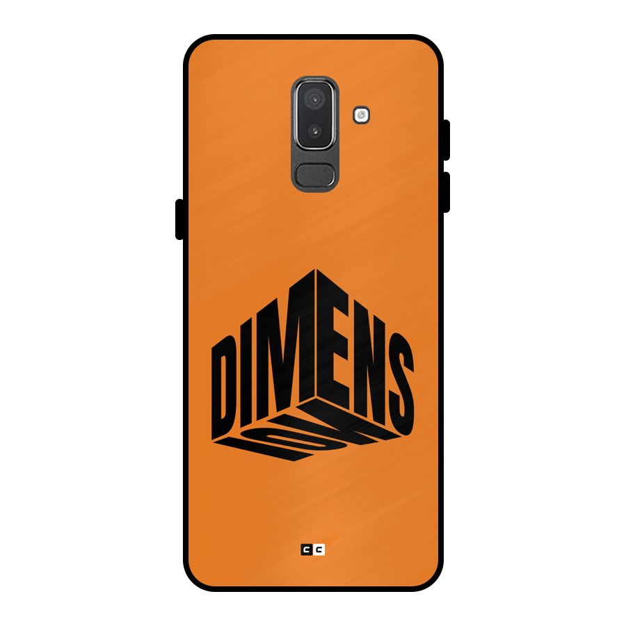Dimension Typography Metal Back Case for Galaxy On8 (2018)