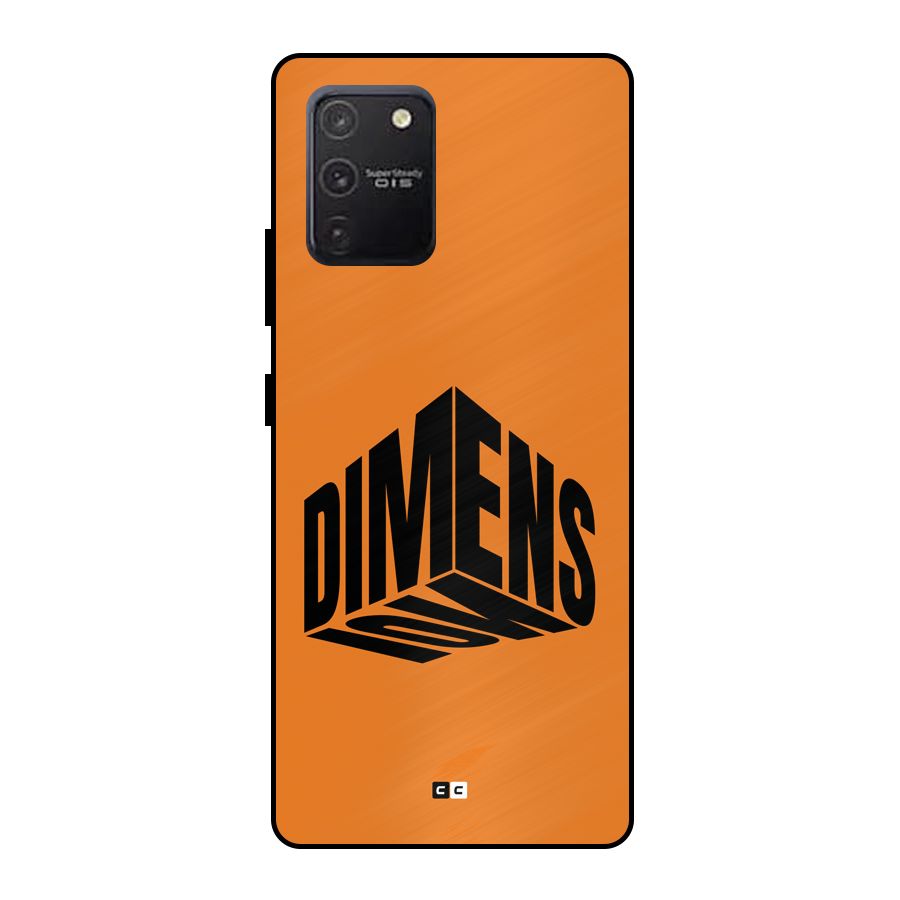 Dimension Typography Metal Back Case for Galaxy S10 Lite
