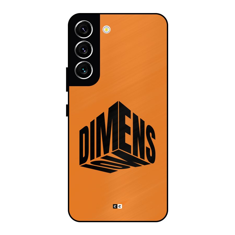 Dimension Typography Metal Back Case for Galaxy S22 5G