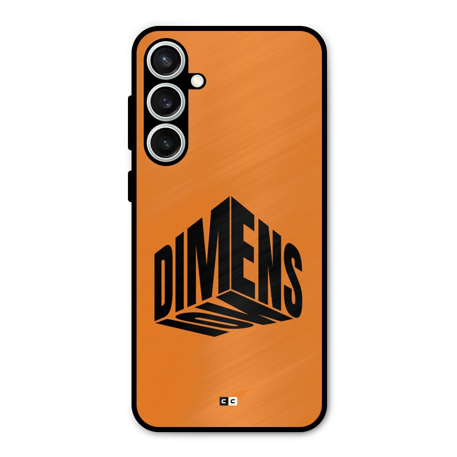 Dimension Typography Metal Back Case for Galaxy S23 FE