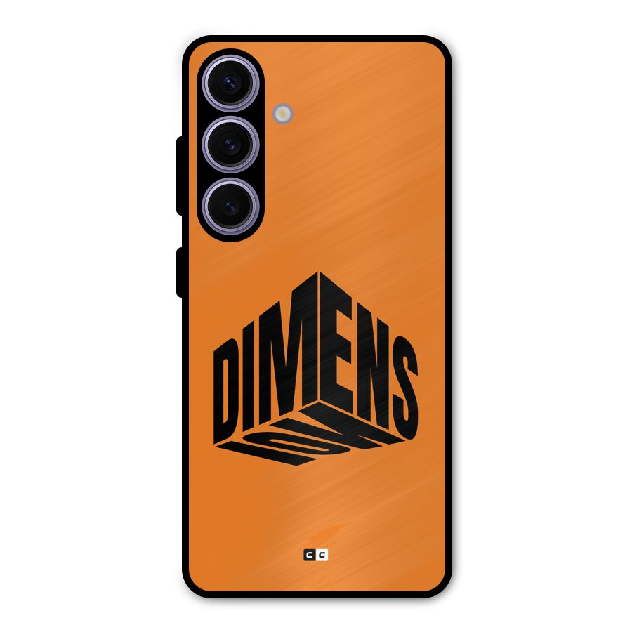 Dimension Typography Metal Back Case for Galaxy S24