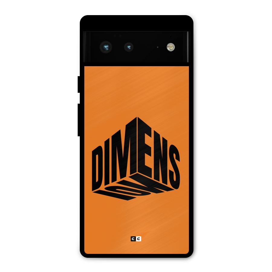 Dimension Typography Metal Back Case for Google Pixel 6