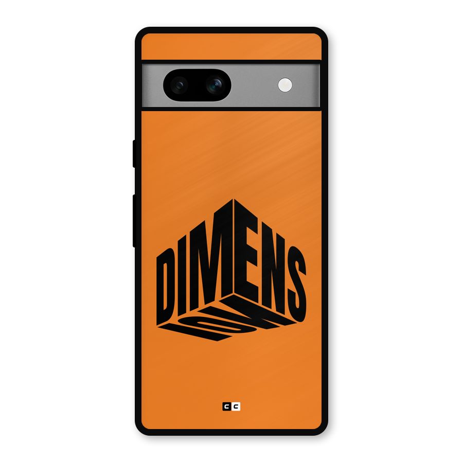 Dimension Typography Metal Back Case for Google Pixel 7a