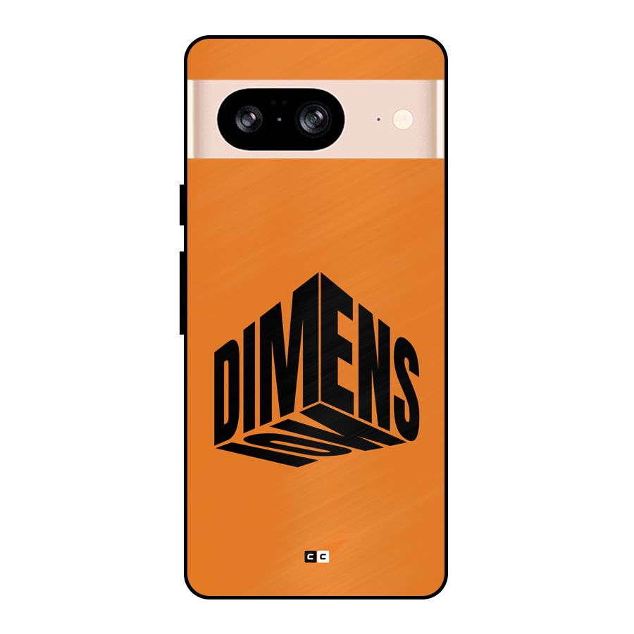 Dimension Typography Metal Back Case for Google Pixel 8
