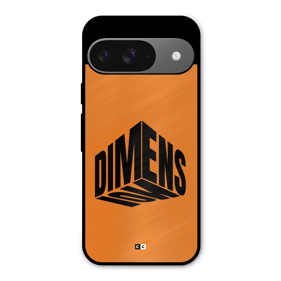 Dimension Typography Metal Back Case for Google Pixel 9