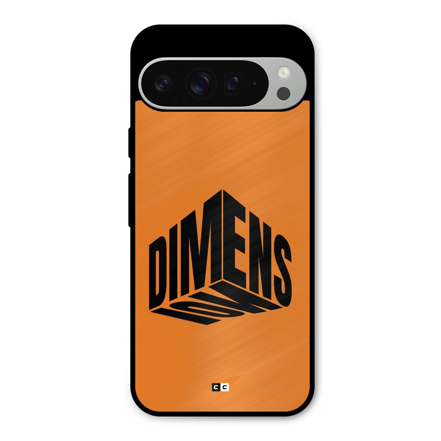 Dimension Typography Metal Back Case for Google Pixel 9 Pro XL